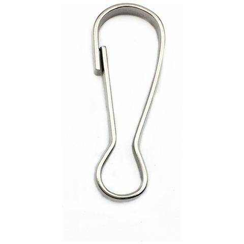 Ganci Per Cordino Clip Per Cordino Ganci A Scatto Confezione Da 100 Silver 5.5 Cm - Foto 5