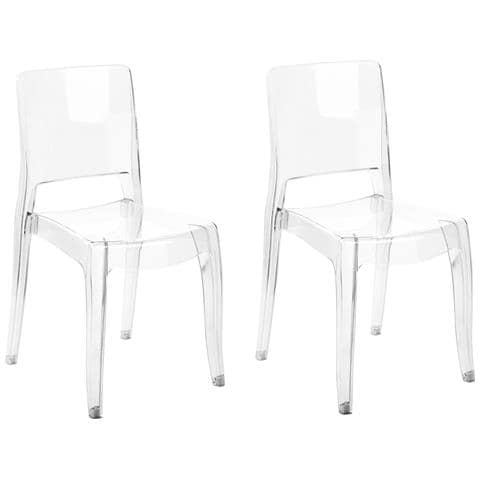 Set Di 2 Sedie Da Pranzo Trasparente Westbridge - Foto 2