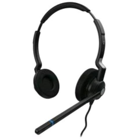 HQ511 CUFFIA STEREO ON-EAR CON MICROFONO CANCELLAZIONE DEL RUMORE CONNETTORE QD POLY NERO - Foto 1