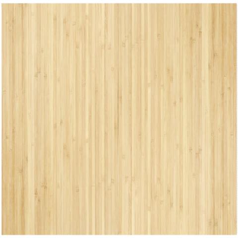 Tappeto Rettangolare Naturale Chiaro 100x100 Cm In Bambù - Foto 2