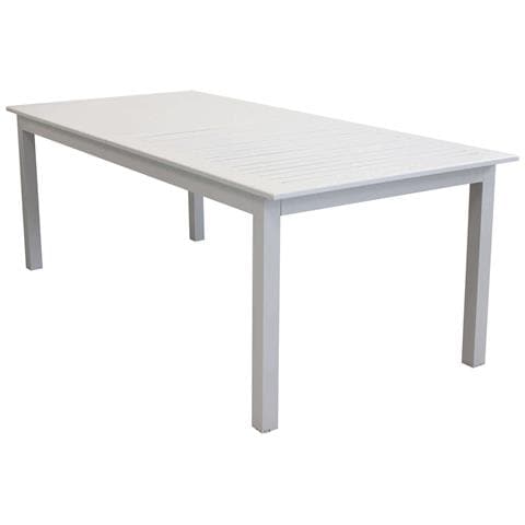 Tavolo Estensibile 220/280 Cm Da Giardino Con Struttura In Alluminio E Piano Effetto Doghe Orizzontali Eracle - Foto 1
