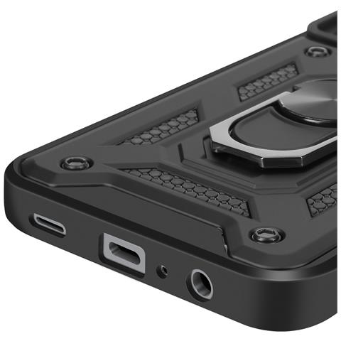 Cover Per Samsung A25 5g Anello Supporto Coprifotocamera Scorrevole, Nero - Foto 5