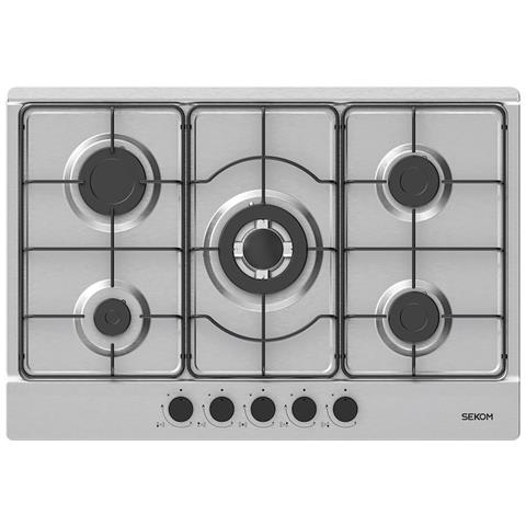 Piano Cottura A Gas Bertazzoni Professional 5 Fuochi - Con Tripla Corona, Accensione Sottomanopola, Inox 90 Cm, Modello P905CPROX