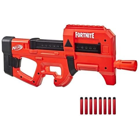 Pistola Blaster Motorizzata Compatta Smg Fortnite Con 8 Freccette, Rosso / Nero - Foto 1
