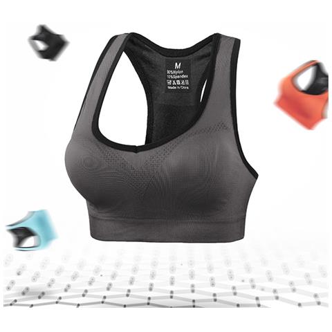 Reggiseno Sportivo Taglie Forti: Design Traspirante E Di Supporto Grey 3xl - Foto 6