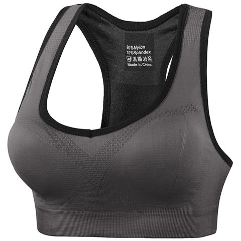 Reggiseno Sportivo Taglie Forti: Design Traspirante E Di Supporto Grey 3xl - Foto 1