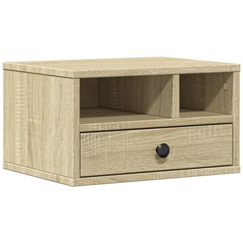 Supporto Stampante Rovere Sonoma 40x32x22,5cm Legno Multistrato - Foto 2