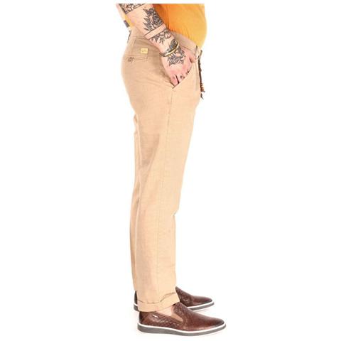 Jeans E Pantaloni In Cotone Beige - W32 - Foto 4