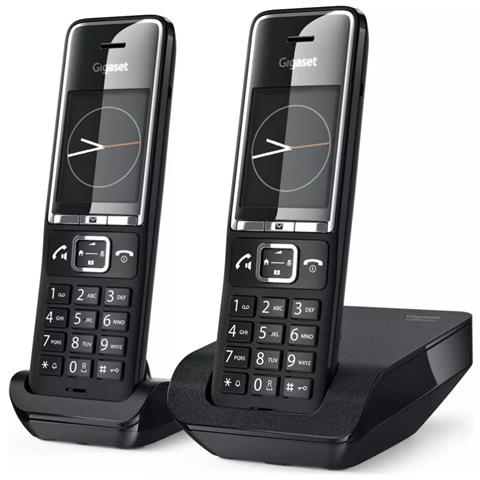 Telefono Cordless Dect Nero Con Segreteria Telefonica - Comfort550-duo-black - Foto 1
