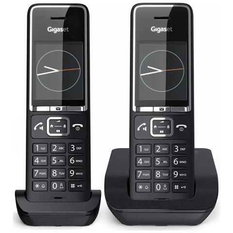 Telefono Cordless Dect Nero Con Segreteria Telefonica - Comfort550-duo-black - Foto 2