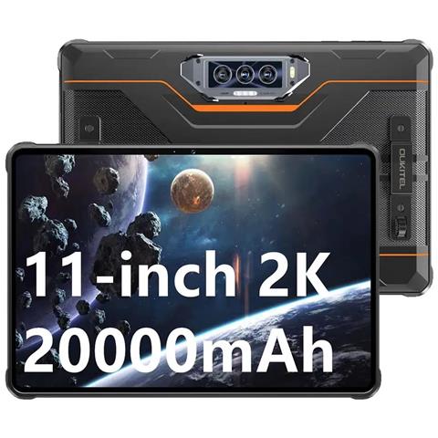 Tablet RT8 4G Mediatek Nero, Arancione 11" Full HD Helio G99 RAM 6GB Memoria MicroSD (TransFlash) +Slot MicroSD Wi-Fi - 4G Fotocamera 48Mpx Android 13 - - Foto 1