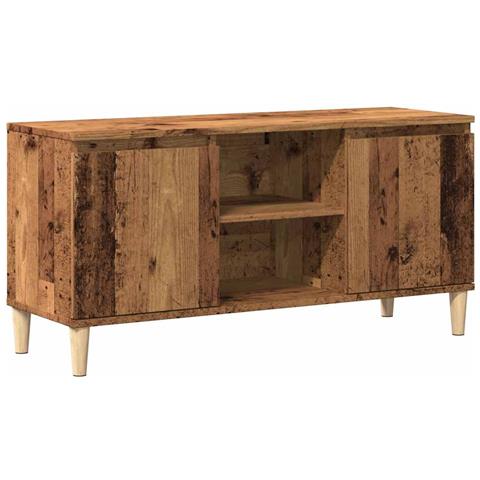 Mobile Porta Tv Legno Antico 102x35x50 Cm In Legno Multistrato - Foto 2