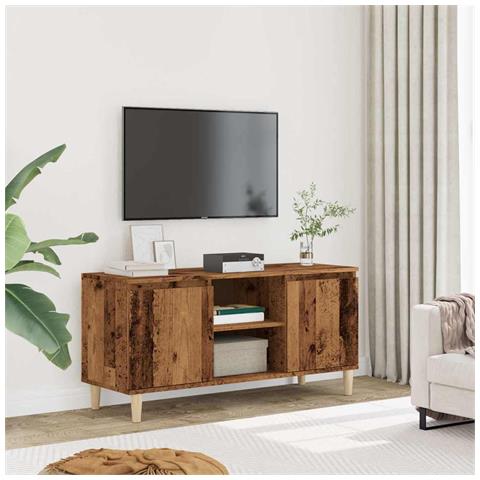 Mobile Porta Tv Legno Antico 102x35x50 Cm In Legno Multistrato - Foto 3