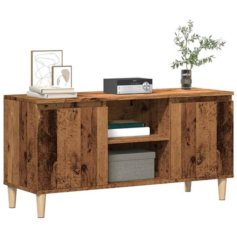 Mobile Porta Tv Legno Antico 102x35x50 Cm In Legno Multistrato - Foto 1