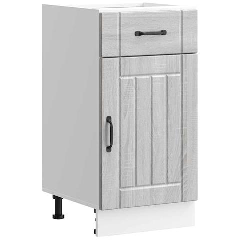 Base Da Cucina Lucca Grigio Sonoma In Legno Multistrato - Foto 1