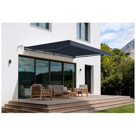 Tenda Da Sole Motorizzata Semicassonata Fazzio 5x3m Grigia - Foto 1