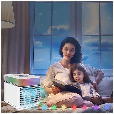 Mini Condizionatore D'aria Portatile. Con Luci Led E 3 Livelli Di Intensità. - Foto 2