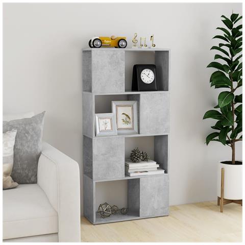 Libreria /divisorio Grigio Cemento 60x24x124,5 Cm - Foto 2