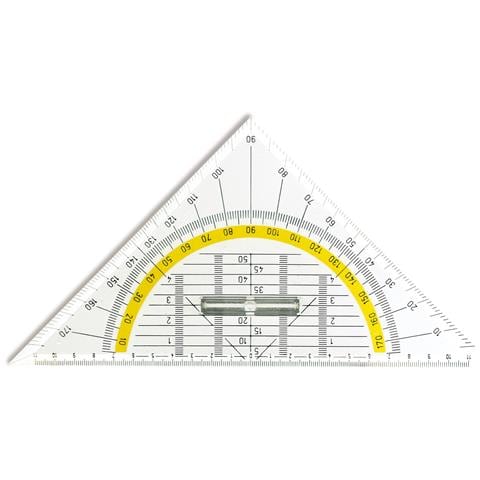 GEO400PSS righello Righello da scrivania 250 mm Plastica Trasparente 1 pz - Foto 1
