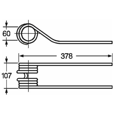 Dente Girello Adattabile Adattabile Fahr 1660,7564 Filo 10 - Foto 1