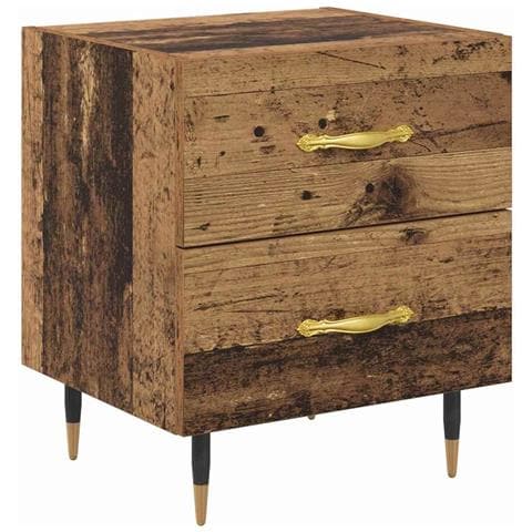 Armadio da Notte con cassetto Legno vecchio 40 x 35 x 47,5 cm - Foto 1