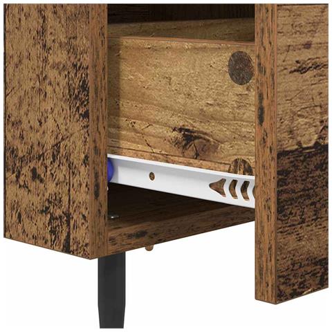Armadio da Notte con cassetto Legno vecchio 40 x 35 x 47,5 cm - Foto 9