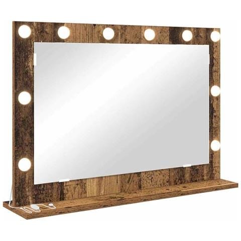 Specchio da Vanità con specchio Legno vecchio 80 x 55 x 18 cm - Foto 1