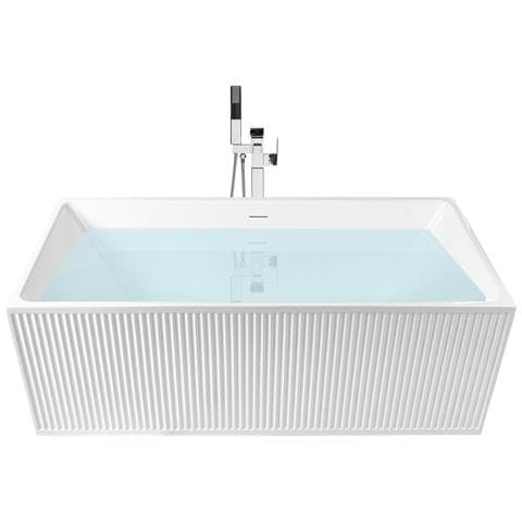 Vasca Da Bagno Freestanding Serena 170 X 80 Cm Bianco - Foto 2