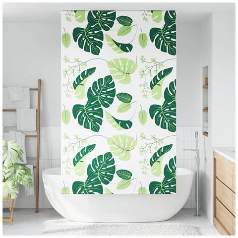 Tenda a Rullo Doccia 120x240 cm Larghezza Tessuto 116 cm - Foto 2