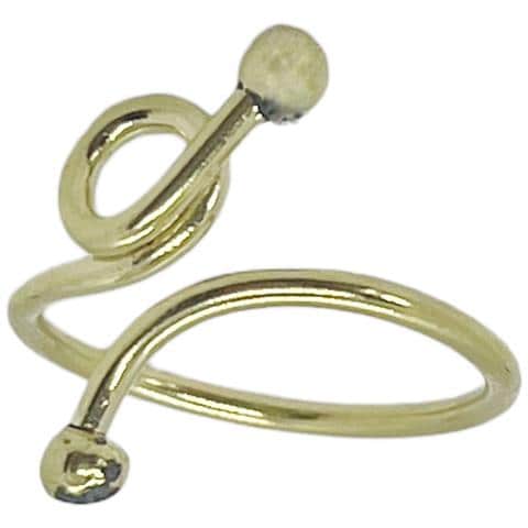 Anello ""miso"" In Ottone Placcato Oro. Regolabile. - Foto 2