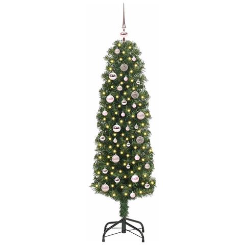 Albero di Natale artificiale con 150 LED Verde 150 cm - Foto 2