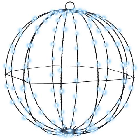 Palla con 160 LED Bianco freddo 50 cm Metallo - Foto 1
