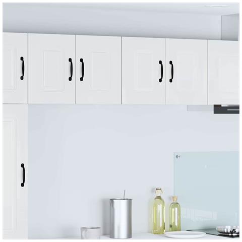Pensile cucina con porta 2 pcs Bianco Lucido 60 x 31 x 40 cm - Foto 2