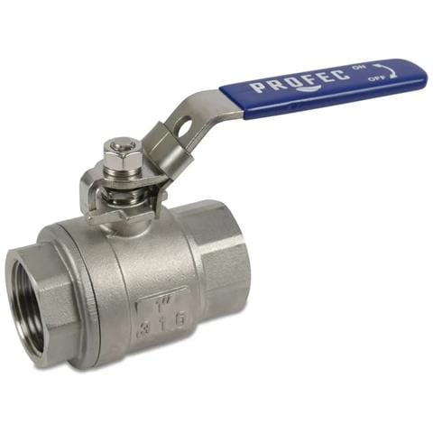 Valvola A Sfera In Acciaio Inox 316  1 1/2 Pollice  64 Bar - Foto 1