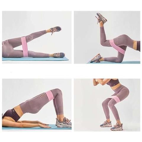 Set Di 3 Fasce Elastiche Di Resistenza Per Squat, Ideali Per Allenamenti Di Fianchi E Gambe 8 Cm - Foto 2