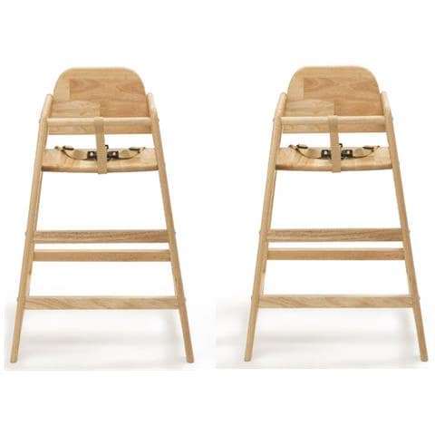 Safetots Set Di Due Seggioloni Impilabili In Legno, Naturale - Foto 1