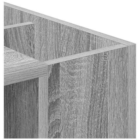 Scrivania Grigio Sonoma 109 x 50 x 78 cm Legno multistrato - Foto 9