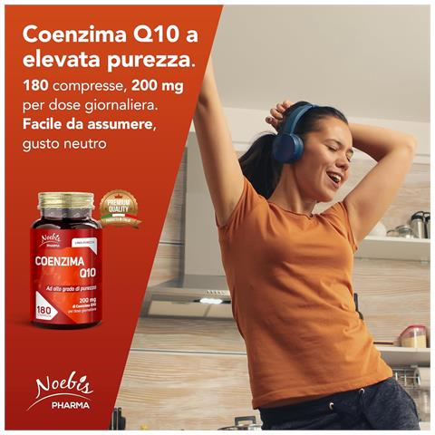 Coenzima Q10 200 mg 180 Compresse - CoQ10 ad Alto Grado di Purezza - Energia Cellulare, Vitalità e Azione Antiossidante (Confezione sestupla) - Foto 2