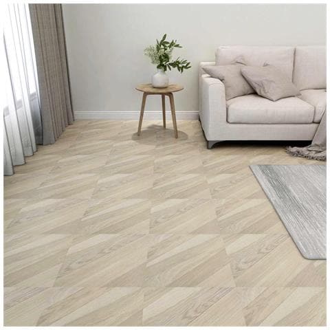 Tavole per Pavimenti 55 pcs Beige 5,11 m² PVC - Foto 2
