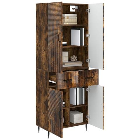 Set di armadi 2 pcs Rovere Fumo 66 x 34,5 x 89,5 cm - Foto 2