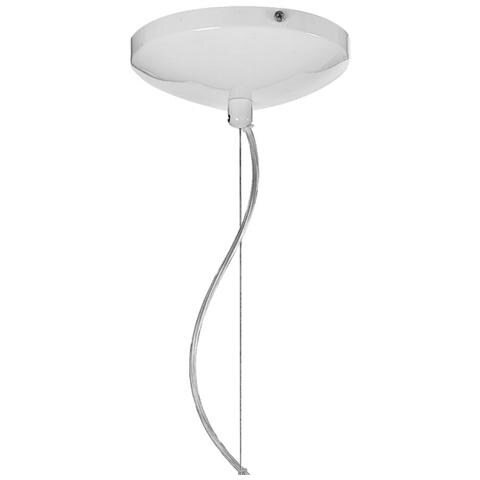 Lampadario a sfera satinato bianco Cm D 35xH 100 Lampada 1xE27 da 60W - Foto 3
