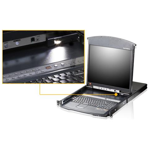 IDATA KL-1508AIN - Switch KVM Cat. 5E / 6 Over IP a 8 porte con LCD 19'' Dual Rail, KL1508AIN - Foto 5