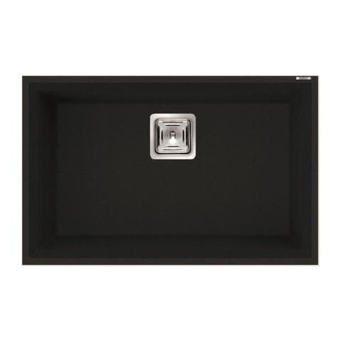 Lavello Karisma 120 Granitek Sottotop 69x43 cm 1 vasca Colore Nero 40 - Foto 1