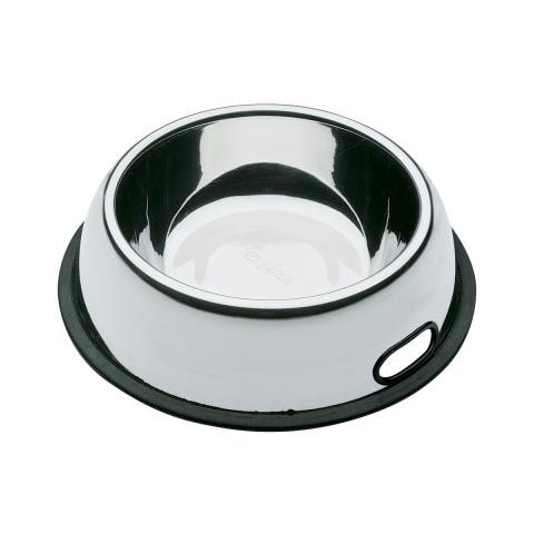 Nova Kc - Ciotola Antiscivolo Con Impugnatura Per Cani E Gatti Acciaio 80= Ø 33,5 X H 7,8 Cm - 2,5 L - Foto 4