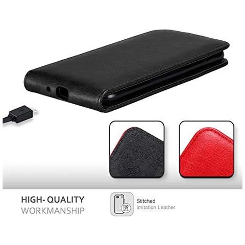 Custodia Compatibile Con Sony Xperia Xz Premium In Nero Di Notte - Coperchio Protettivo In Design Flip Con Chiusura Magnetica - Foto 2