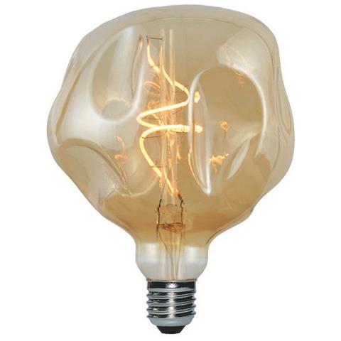 Lampadina Maxi Globo Bumped, Decorativa, Con Filamento A Spirale, Oro In Vetro, 14 X 14 X 18,5 Cm, 1 X E27, 5w, 250lm, 2000k, 240v - Foto 1