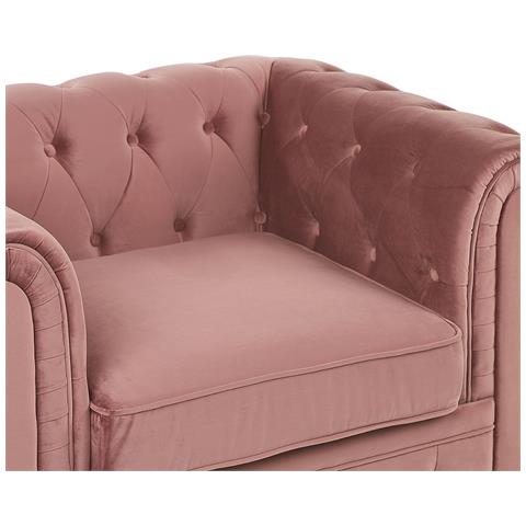Poltrona In Velluto Rosa Chesterfield - Foto 16