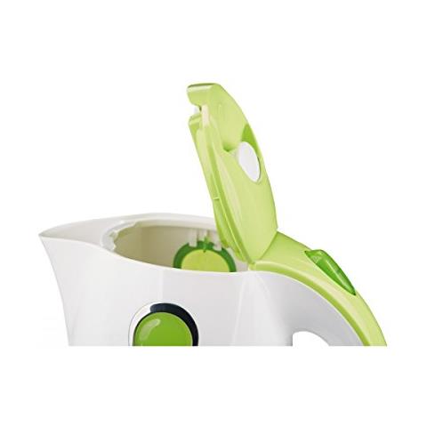 verde Rk 1022 - Bollitore Elettricoindicatore Del Livello Di Alta Dell'acqua Illuminatoin Plastica Qualitàsenza Bpacapacità 1 L900-1100 Win Plastica1 Lcolore: Verde Bianco - Foto 2