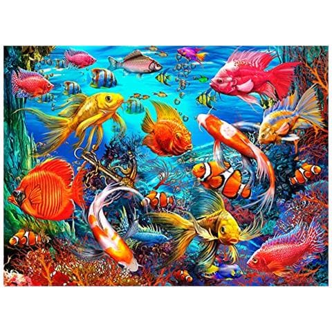 Puzzle 1000 Pezzi Di Pesci Tropicali Di - Foto 1