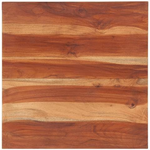Piano Tavolo in Legno Massello di Acacia 25-27 mm 60x60 cm - Foto 1